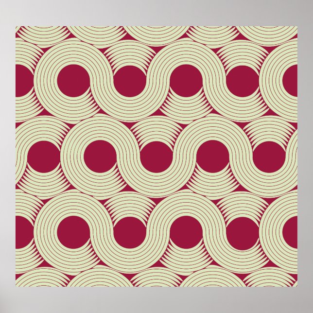 Moebius Stripe: Infinite Red-Green Tile Poster (Front)