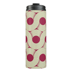 Moebius Stripe: Infinite Red-Green Tile Thermal Tumbler