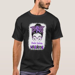 Moebius Syndrome Warrior Messy Bun Moebius Facial T-Shirt