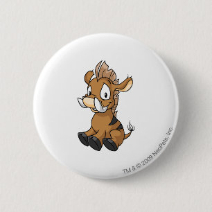 Moehog Brown 6 Cm Round Badge