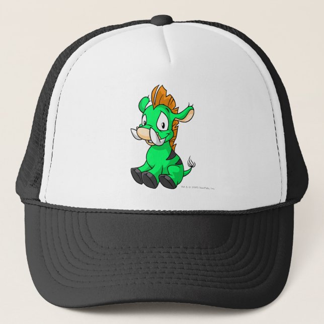 Moehog Green Trucker Hat (Front)