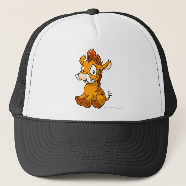 Moehog Orange Trucker Hat (Front)