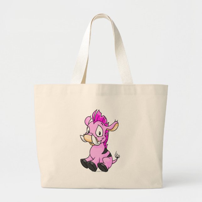 Moehog Pink Large Tote Bag (Front)