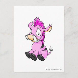 Moehog Pink Postcard