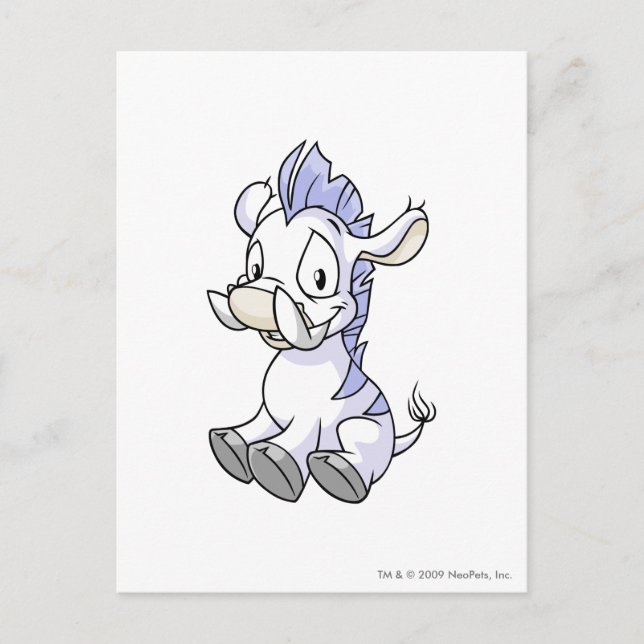 Moehog White Postcard (Front)