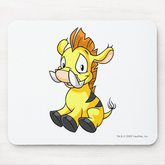 Moehog Yellow Mouse Pad (Front)