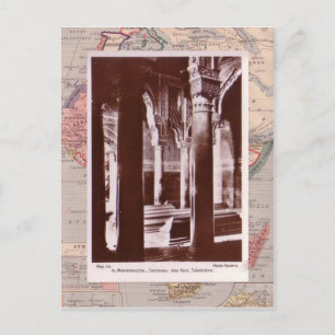 Moeocco, Marrakesh, mediaeval tombs Postcard