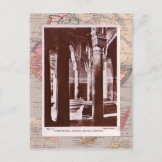 Moeocco, Marrakesh, mediaeval tombs Postcard