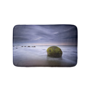 Moeraki Boulders Sunrise Seascape Bath Mat
