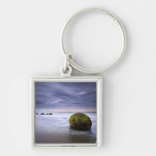 Moeraki Boulders Sunrise Seascape Key Ring