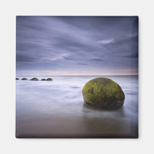 Moeraki Boulders Sunrise Seascape Magnet