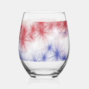 Moe's Fireworks Celebration Drinkware Set Stemless Wine Glass