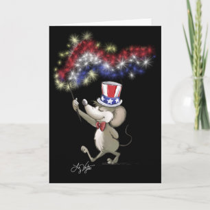 Moe's Happy 4th of July Night Blank Card