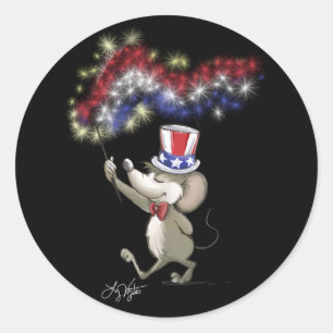 Moe's Happy 4th Of July Night Celebration Stickers