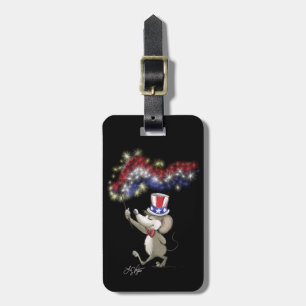 Moe's Happy 4th Of July Night Luggage Tag