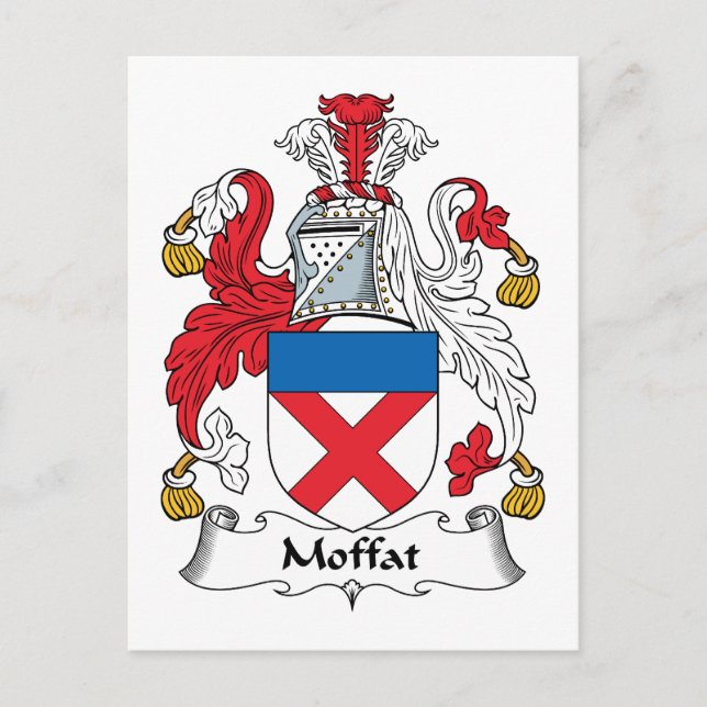 Moffat Family Crest Postcard (Front)