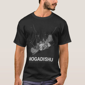 Mogadishu city map (LARGE PRINT) T-Shirt