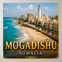 Mogadishu Indian Ocean and Historic Lighthouse