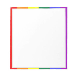 MOGAI LIOM LGBT Rainbow Edged Notepad