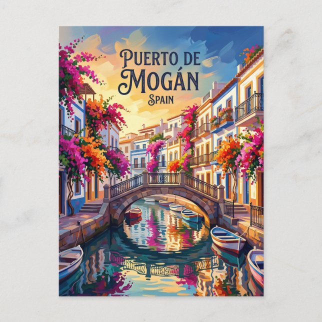 Mogán (Little Venice) Spain Postcard (Front)