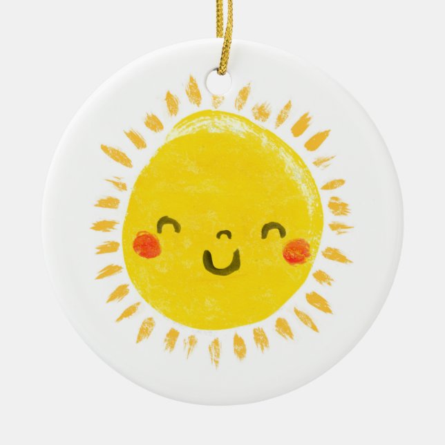 Moghrey mie ghrian (Sunshine) Ceramic Ornament (Front)