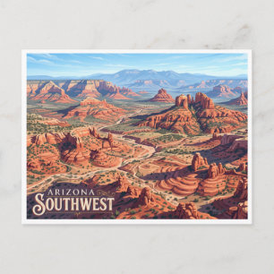 Mogollon Rim Desert Southwest Sedona Arizona Postcard