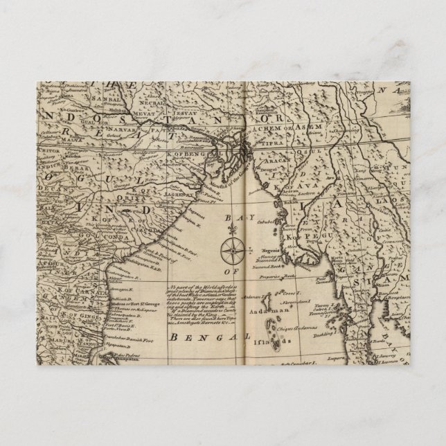 Mogul Empire, India Postcard (Front)