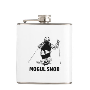 Mogul Skiing Snob Hip Flask