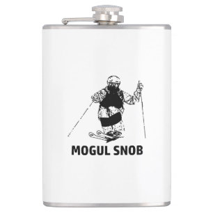 Mogul Skiing Snob Hip Flask