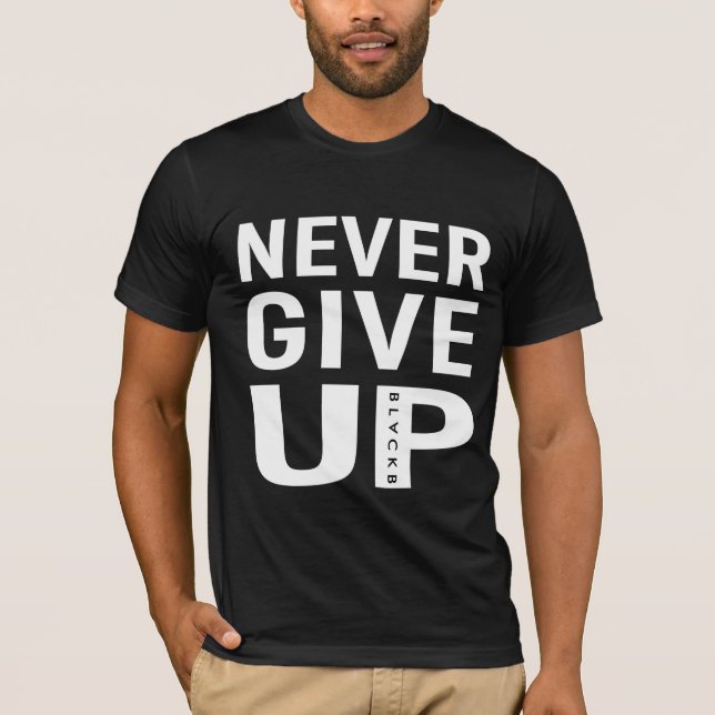 Mohamed Salah Never Give Up T-shirt (Front)