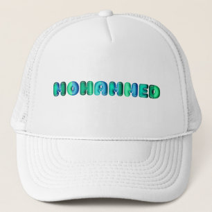 Mohammed baby boy name kawaii 3d optic kids  trucker hat