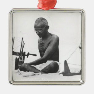 Mohandas Karamchand  Gandhi Metal Ornament