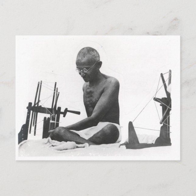 Mohandas Karamchand  Gandhi Postcard (Front)