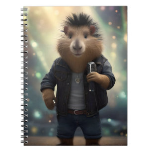 "Mohawk Capybara: Rockin' the River!" Notebook