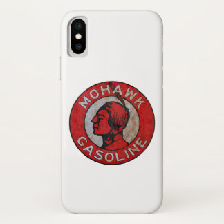 Mohawk Gasoline vintage sign rusted version. iPhone X Case