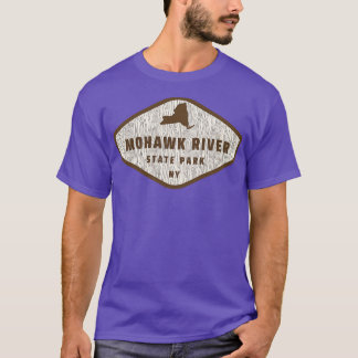 Mohawk River State Park New York Tree Log Texture  T-Shirt