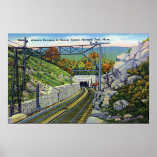 Mohawk Trail View of W. Entrance to Hoosac Poster