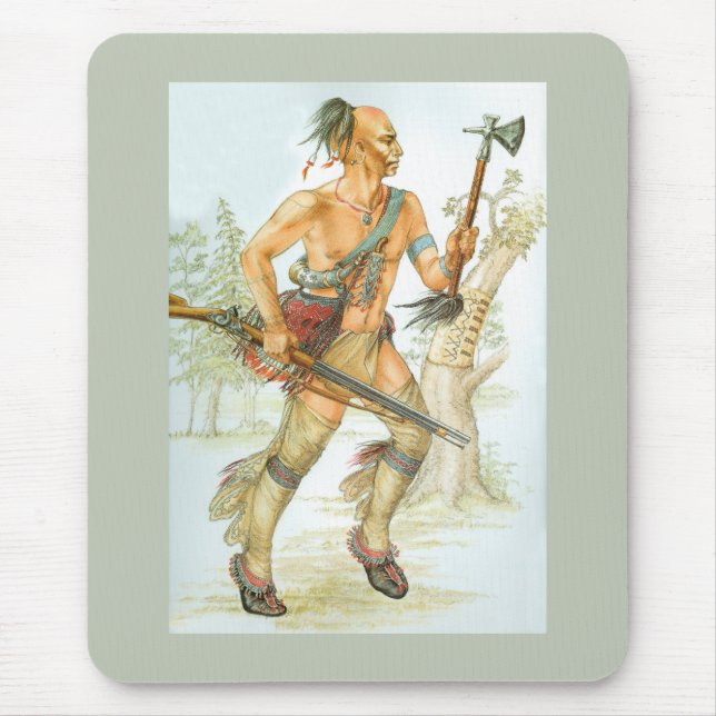 Mohawk warrior mouse pad (Front)