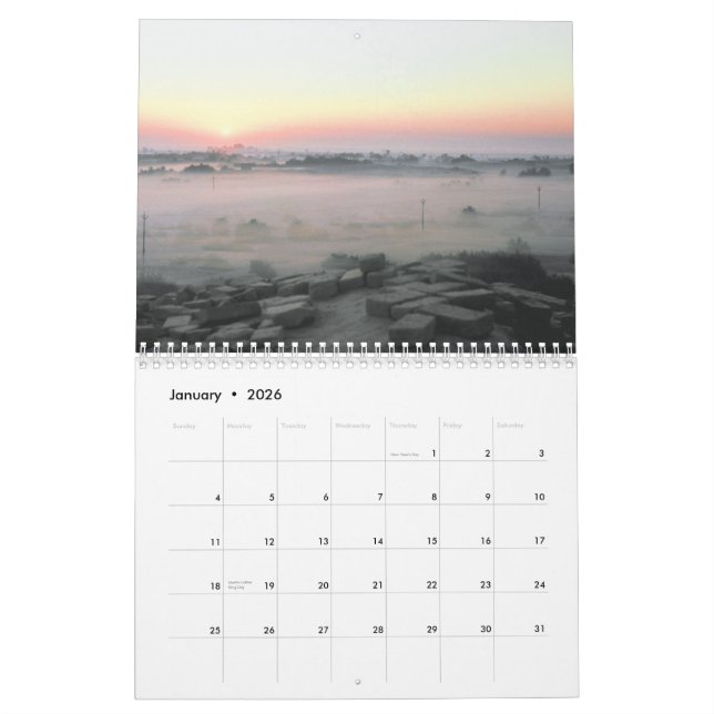 Mohenjo-daro 2008 calendar (Jan 2026)