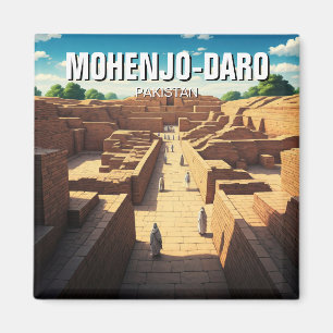 Mohenjo-Daro Pakistan Travel Magnet