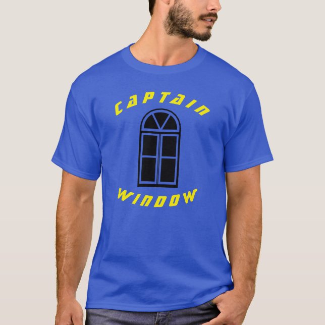 MOHF | Captain Window - Deep Royal2: Unisex   T-Shirt (Front)