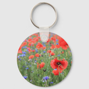 Mohnblumen Key Ring