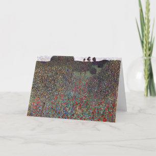 Mohnfeld, Gustav Klimt Card