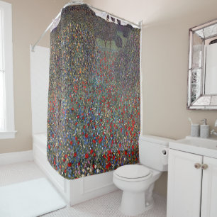 Mohnfeld, Gustav Klimt Shower Curtain
