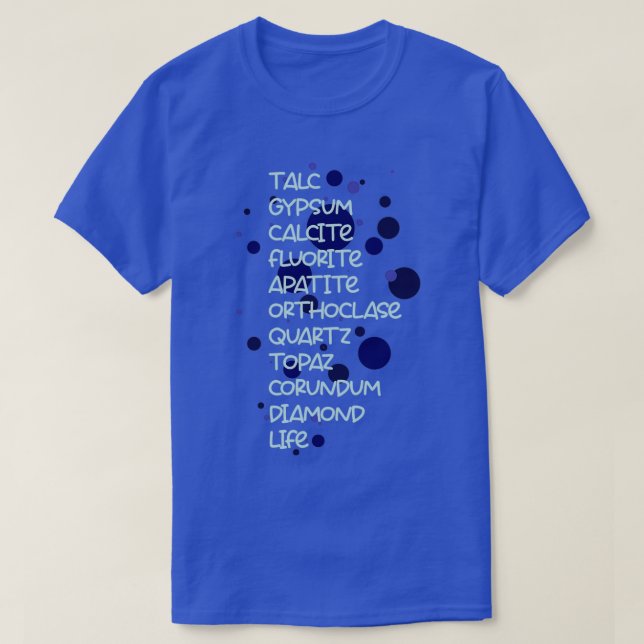 MOHS hardness scale 1 T-Shirt (Design Front)