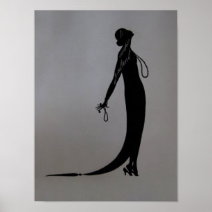 Moi Fashion Plate CANVAS & SIZE OPTIONS - Poster