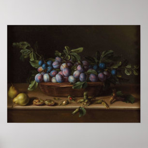 Moillon - Still Life With Plums Poster