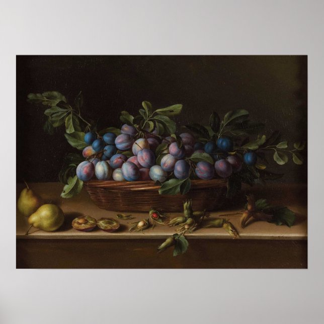 Moillon - Still Life With Plums Poster (Front)