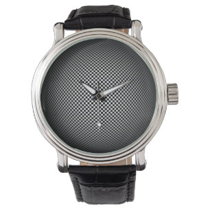 Moire Chequered Sphere Classic Watch