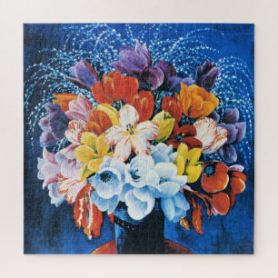 Moise Kisling, Bouquet of Tulips, Jigsaw Puzzle